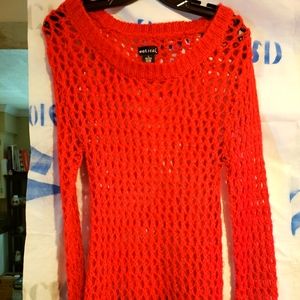Red Wet Seal Cover Over Sweater Size S